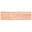 bordplade til badeværelse 180x50x(2-6) cm massivt træ lysebrun