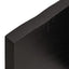 bordplade til badeværelse 40x30x(2-4) cm massivt træ mørkebrun