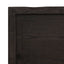 bordplade til badeværelse 40x30x(2-6) cm massivt træ mørkebrun