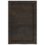 bordplade til badeværelse 40x60x(2-4) cm massivt træ mørkebrun
