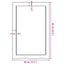 bordplade til badeværelse 40x60x(2-4) cm massivt træ mørkebrun