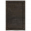 bordplade til badeværelse 40x60x(2-6) cm massivt træ mørkebrun