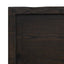 bordplade til badeværelse 100x60x(2-4) cm massivt træ mørkebrun