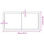 bordplade til badeværelse 120x60x(2-4) cm massivt træ mørkebrun