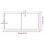 bordplade til badeværelse 120x60x(2-6) cm massivt træ mørkebrun