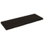 bordplade til badeværelse 140x50x(2-6) cm massivt træ mørkebrun