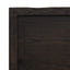 bordplade til badeværelse 140x50x(2-6) cm massivt træ mørkebrun