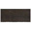 bordplade til badeværelse 140x60x(2-4) cm massivt træ mørkebrun