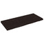 bordplade til badeværelse 140x60x(2-6) cm massivt træ mørkebrun