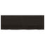 bordplade til badeværelse 180x60x(2-4) cm massivt træ mørkebrun
