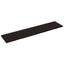 bordplade til badeværelse 220x50x(2-4) cm massivt træ mørkebrun