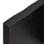 bordplade til badeværelse 220x50x(2-4) cm massivt træ mørkebrun