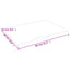 bordplade 80x60x2 cm behandlet massivt eg lysebrun