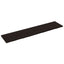 bordplade 220x50x(2-4) cm behandlet massivt egetræ mørkebrun