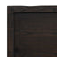 bordplade 220x50x(2-4) cm behandlet massivt egetræ mørkebrun