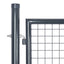 havelåge i net antracitgrå 300x125 cm galvaniseret stål