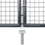 havelåge i net antracitgrå 300x125 cm galvaniseret stål