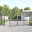 havelåge i net antracitgrå 350x125 cm galvaniseret stål