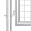 havelåge i net sølv 350x125 cm galvaniseret stål
