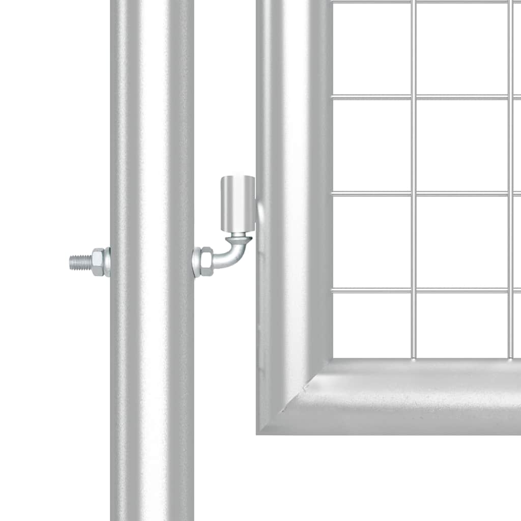 havelåge i net sølv 350x125 cm galvaniseret stål
