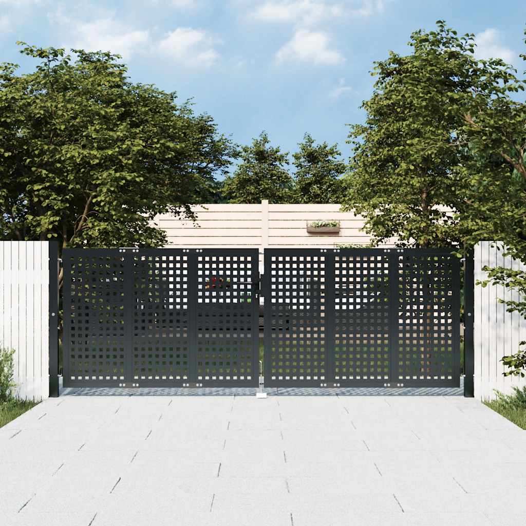 havelåge antracitgrå 300x100 cm stål