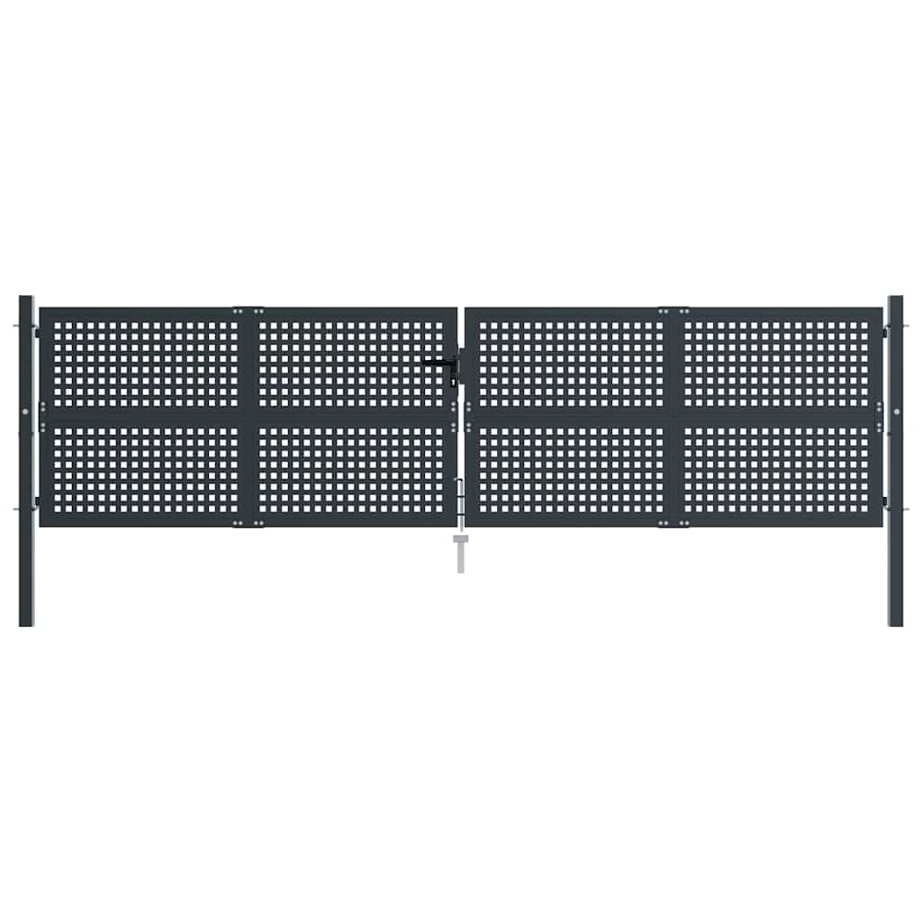 havelåge antracitgrå 400x125 cm stål