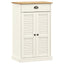 skoskab VIGO 60x35x96 cm massivt fyrretræ hvid