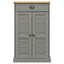 skoskab VIGO 60x35x96 cm massivt fyrretræ grå