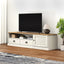 tv-bord VIGO 156x40x40 cm massivt fyrretræ hvid
