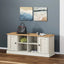 skobænk VIGO 106x35x45 cm massivt fyrretræ hvid