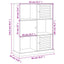 bogreol VIGO 90x35x114,5 cm massivt fyrretræ