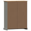 bogreol VIGO 90x35x114,5 cm massivt fyrretræ grå
