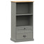 bogreol VIGO 60x35x114,5 cm massivt fyrretræ grå
