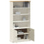 bogreol VIGO 85x35x170 cm massivt fyrretræ hvid