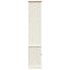 bogreol VIGO 85x35x170 cm massivt fyrretræ hvid
