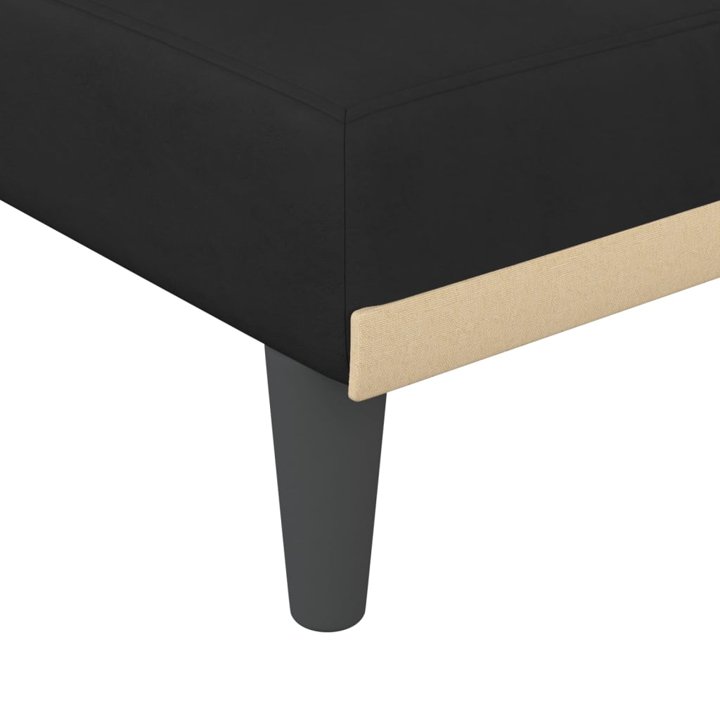 chaiselong velour sort