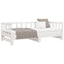 daybed med udtræk 2x(90x200) cm massivt fyrretræ hvid