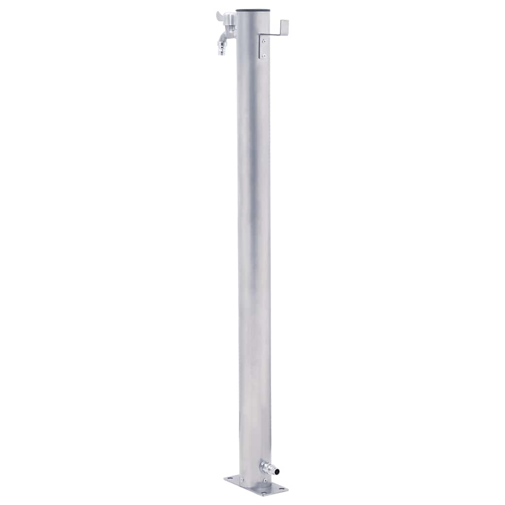 vandsøjle 80 cm rund rustfrit stål