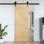 Dør NARVIK Naturfarvet 70 x 210 cm Massivt Fyrretræ