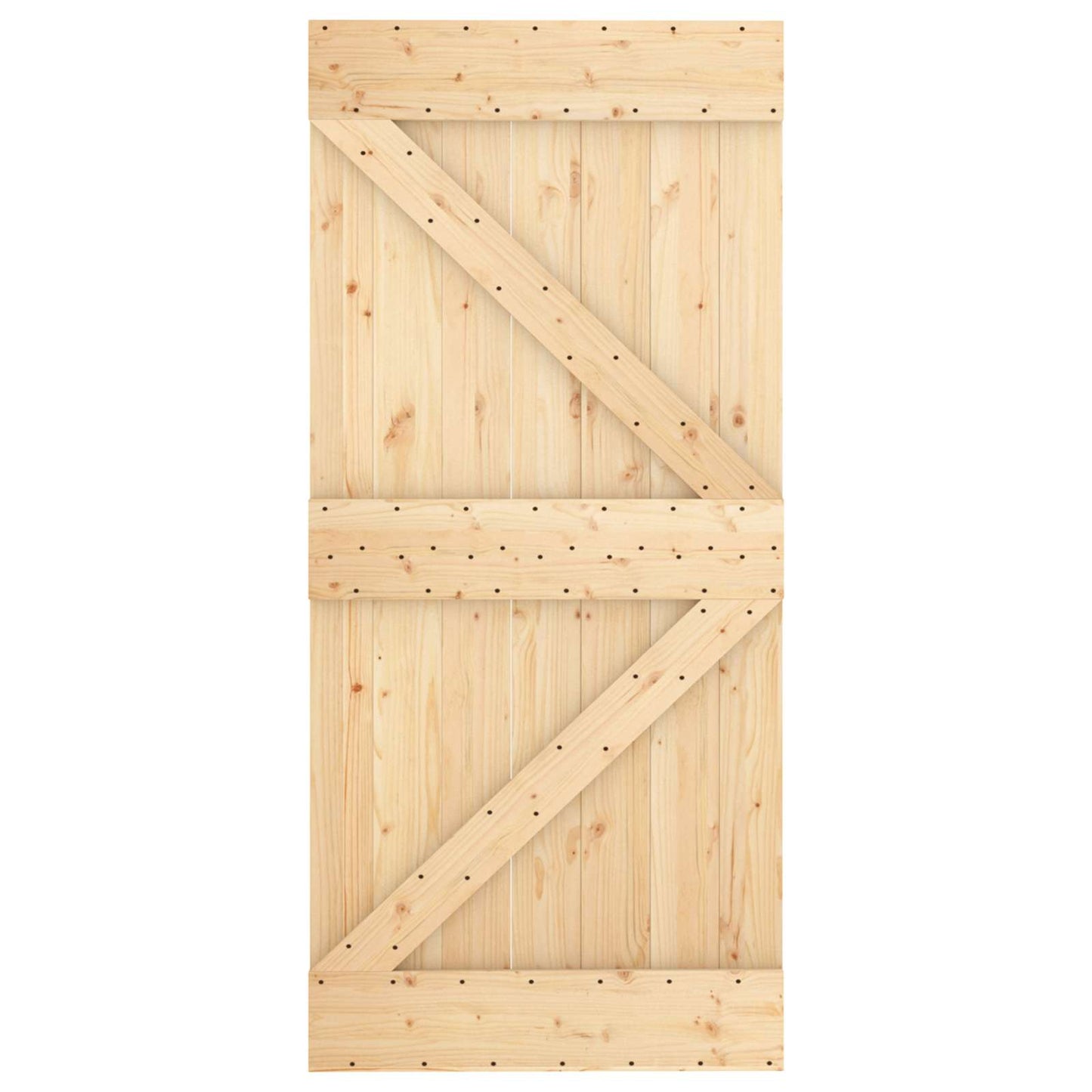 Dør NARVIK 95 x 210 cm Massivt Fyrretræ (Ubehandlet)
