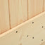 Dør NARVIK 70 x 210 cm Massivt Fyrretræ (Ubehandlet)