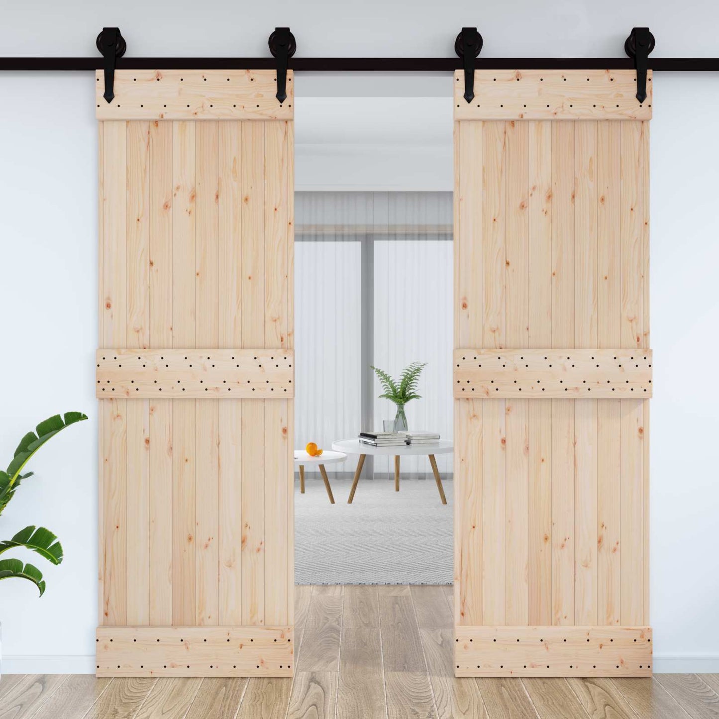 Dør NARVIK 70 x 210 cm Massivt Fyrretræ (Ubehandlet)