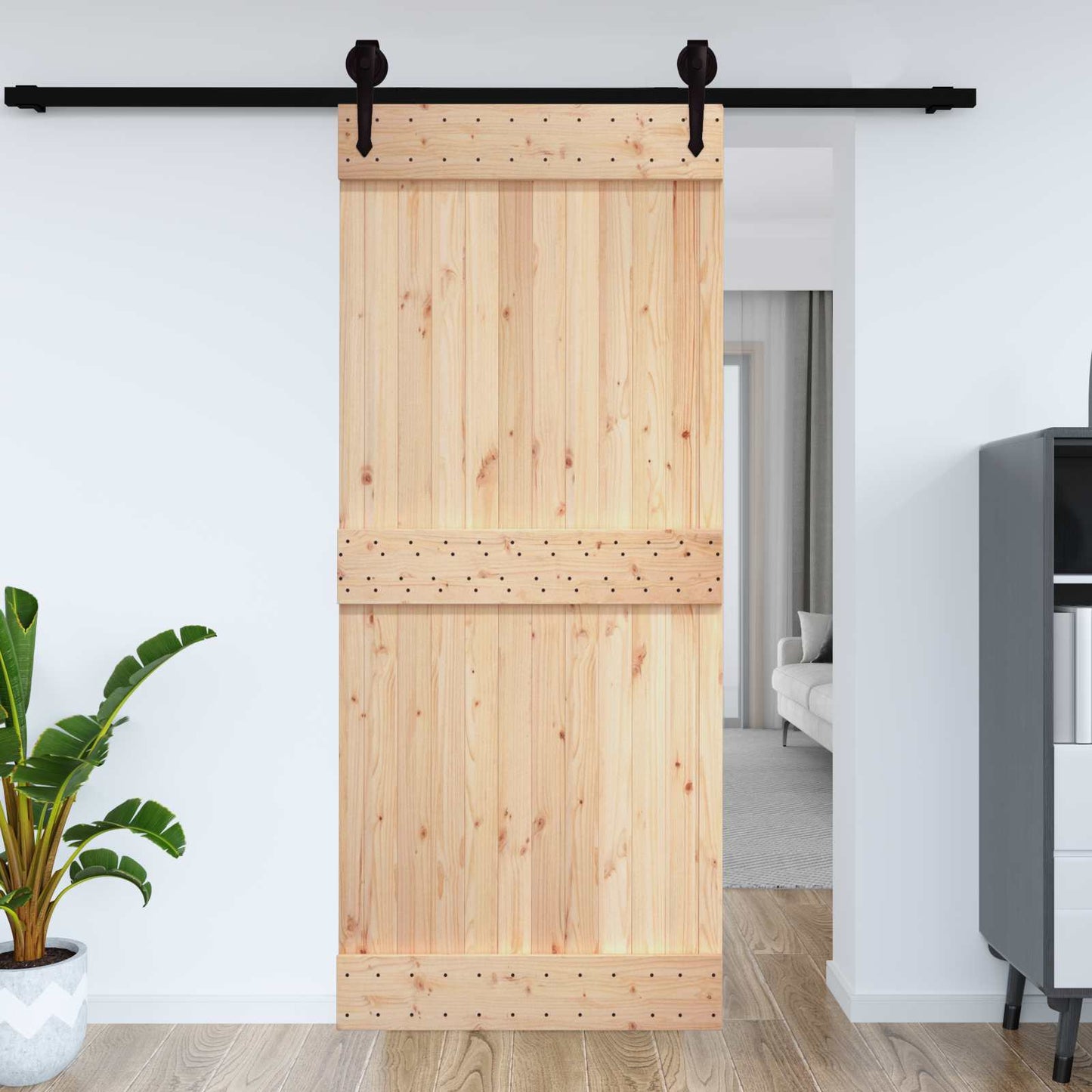 Dør NARVIK 70 x 210 cm Massivt Fyrretræ (Ubehandlet)