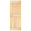 Dør NARVIK 80 x 210 cm Massivt Fyrretræ (Ubehandlet)