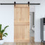 Dør NARVIK 95 x 210 cm Massivt Fyrretræ (Ubehandlet)