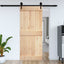 Dør NARVIK 100 x 210 cm Massivt Fyrretræ (Ubehandlet)