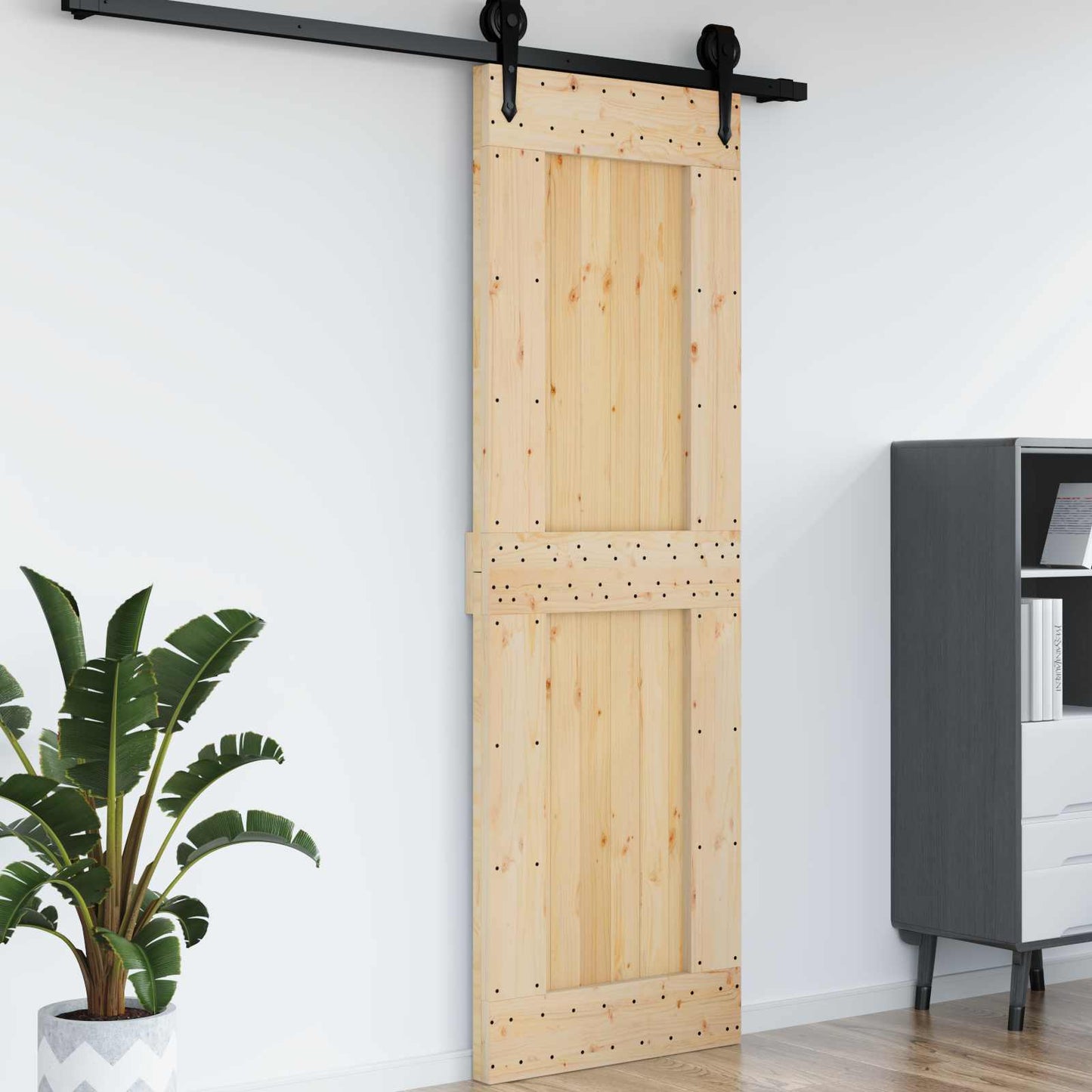 Dør NARVIK 70 x 210 cm Massivt Fyrretræ (Ubehandlet)