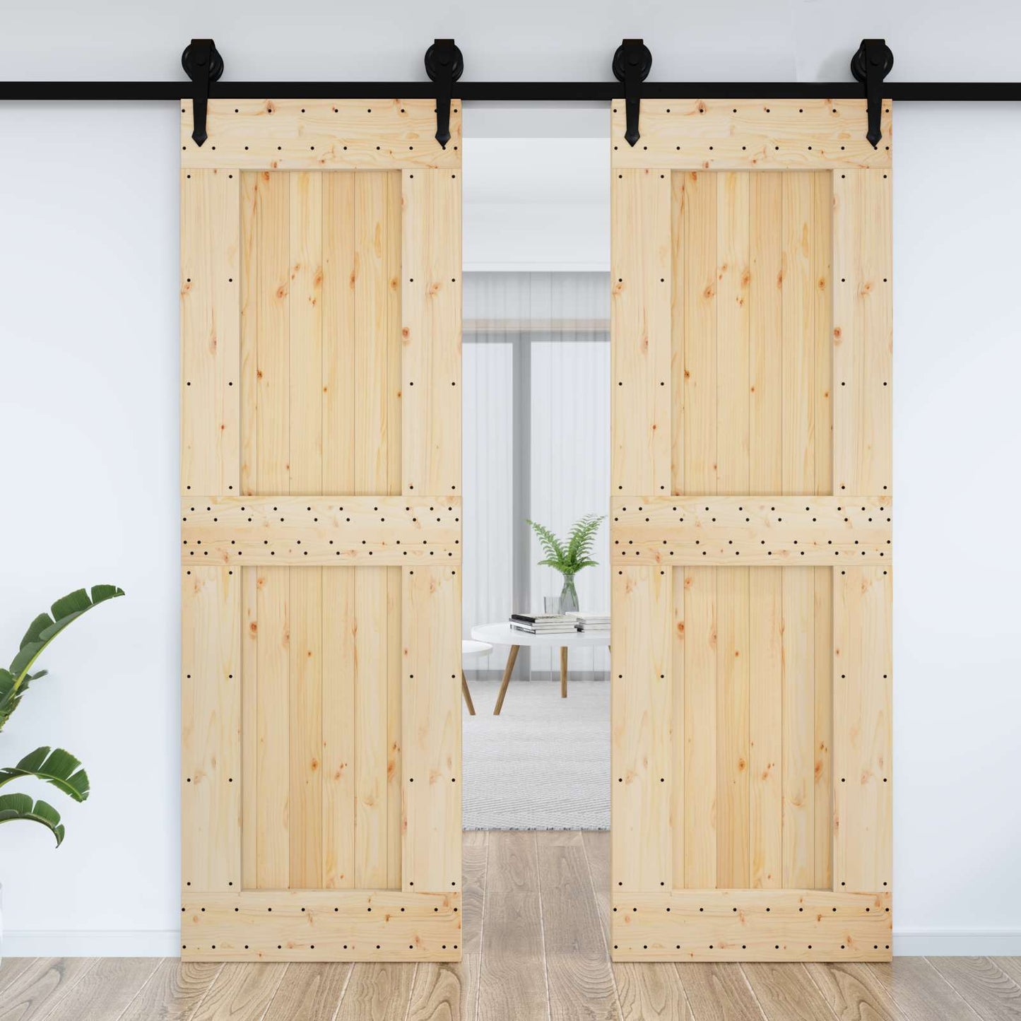 Dør NARVIK 70 x 210 cm Massivt Fyrretræ (Ubehandlet)