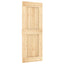 Dør NARVIK 80 x 210 cm Massivt Fyrretræ (Ubehandlet)
