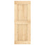 Dør NARVIK 80 x 210 cm Massivt Fyrretræ (Ubehandlet)